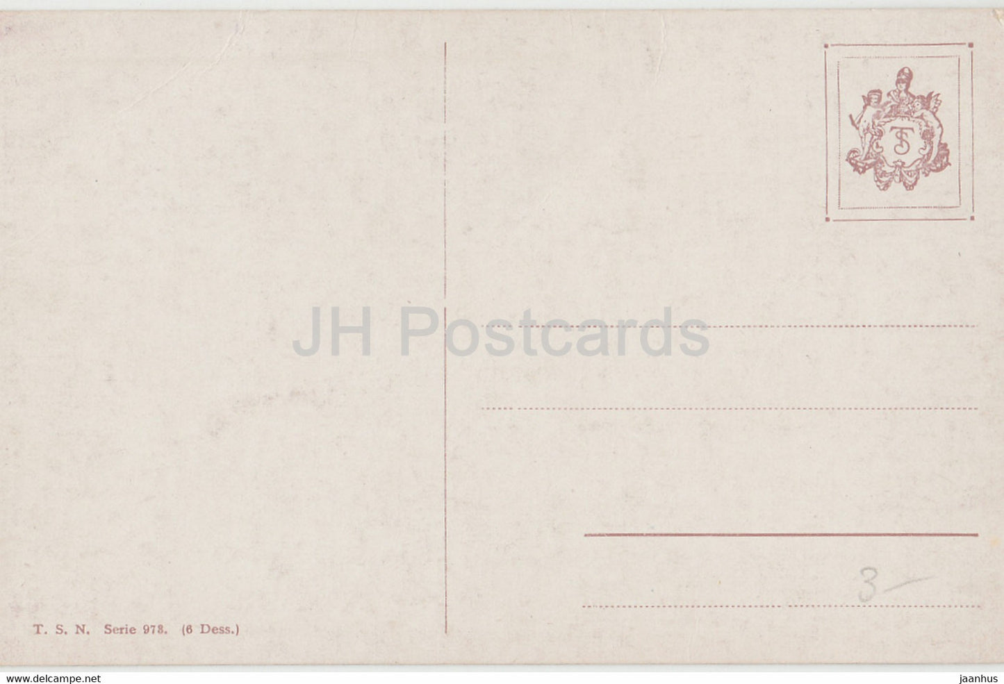 landscape - illustration - T S N Serie 978 - old postcard - unused