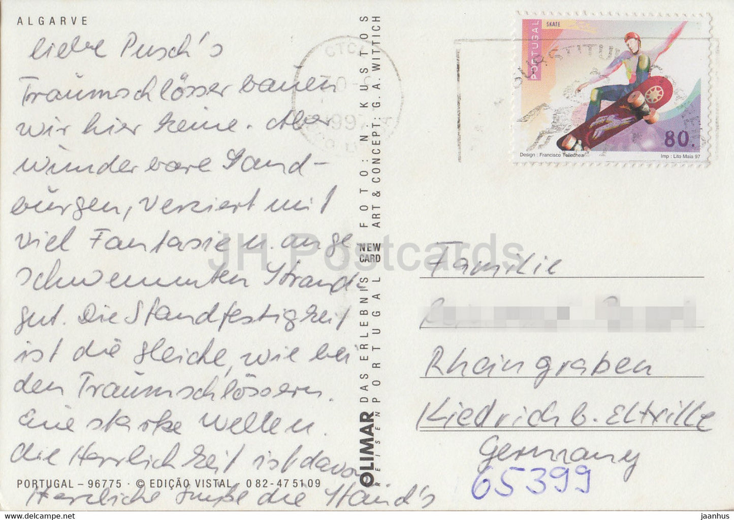 Algarve – Meer – 1997 – Portugal – gebraucht