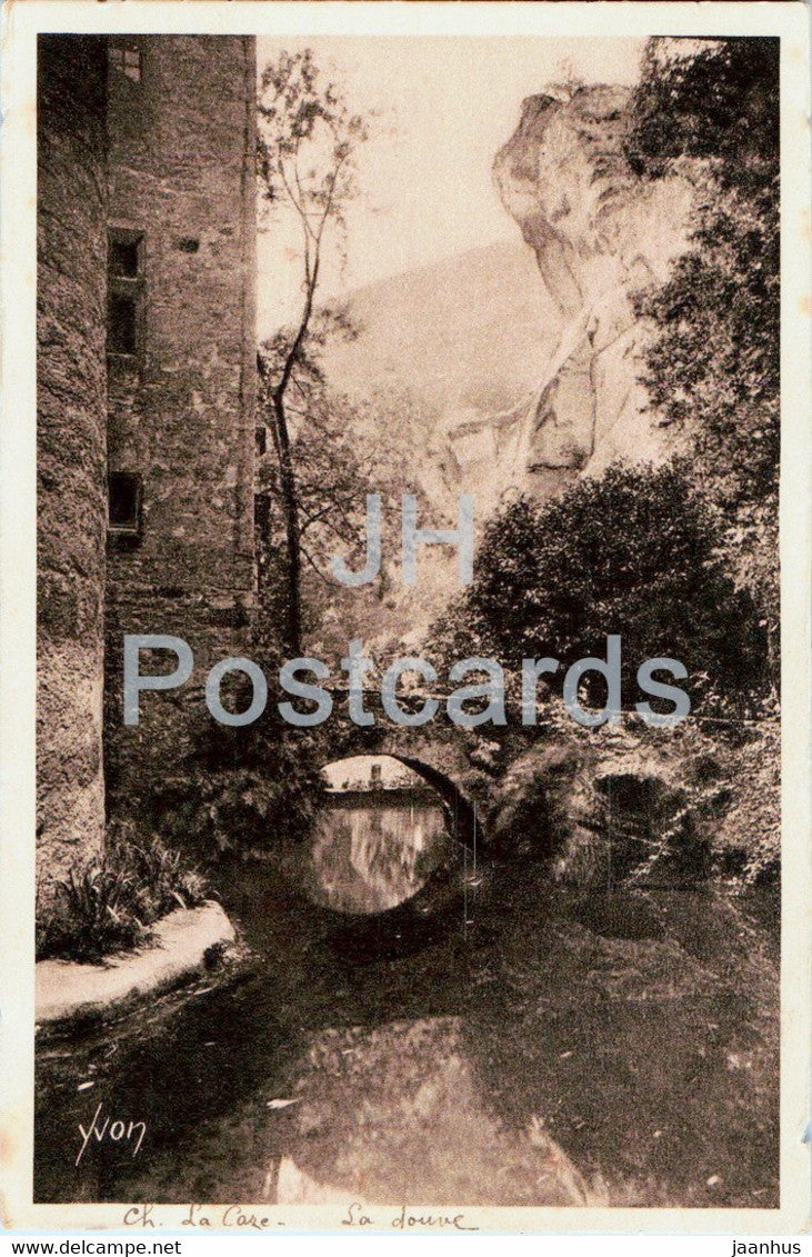 Chateau de la Caze - La Douve - Gorges du Tarn - castle - old postcard - France - unused - JH Postcards