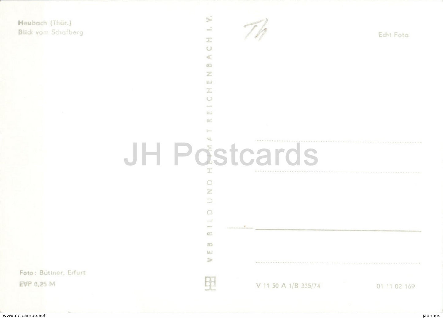 Heubach - Blick vom Schafberg - Germany DDR - unused