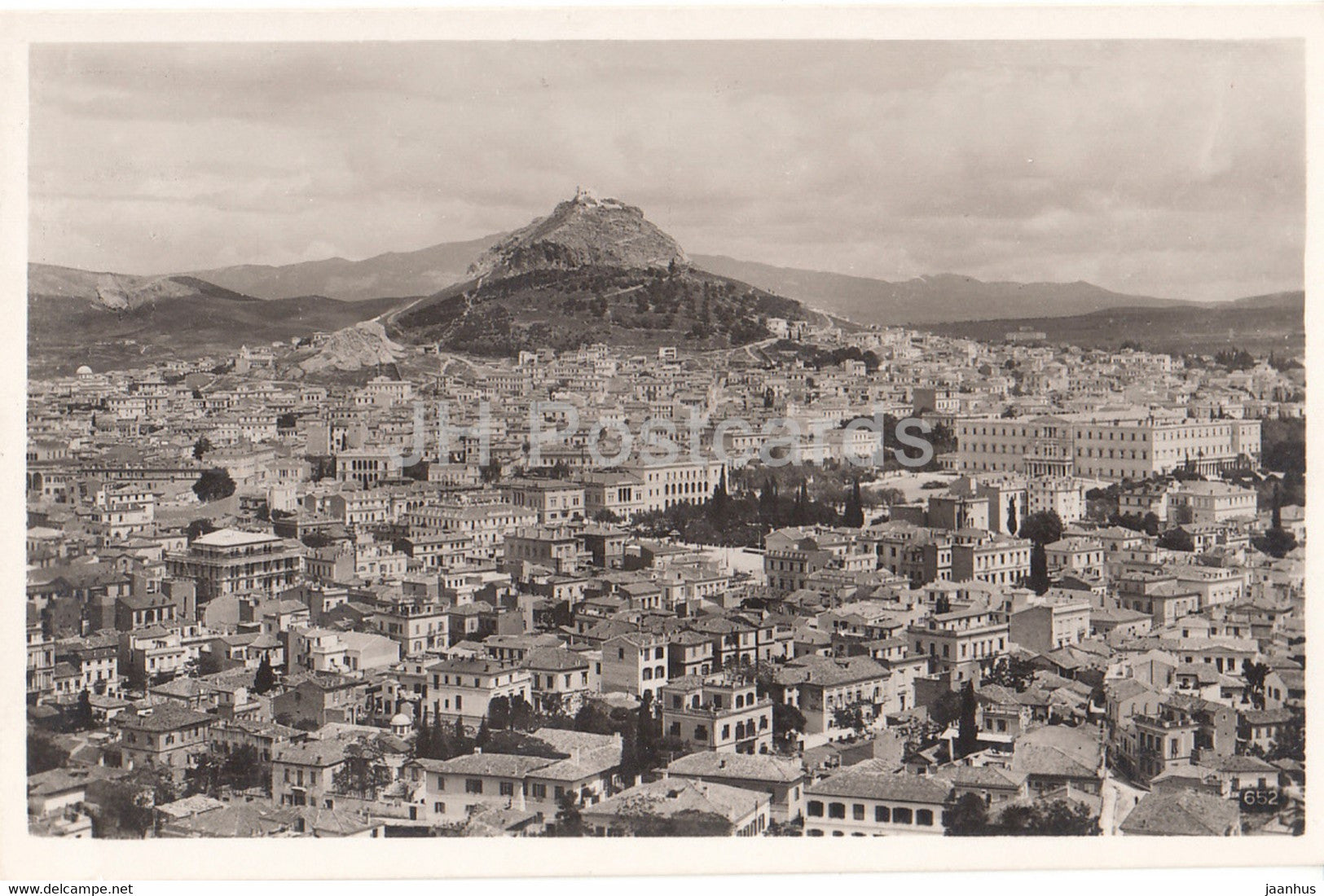 Athens - Athen - Lykabettos - Lycabettus - 652 - old postcard - Greece - unused - JH Postcards
