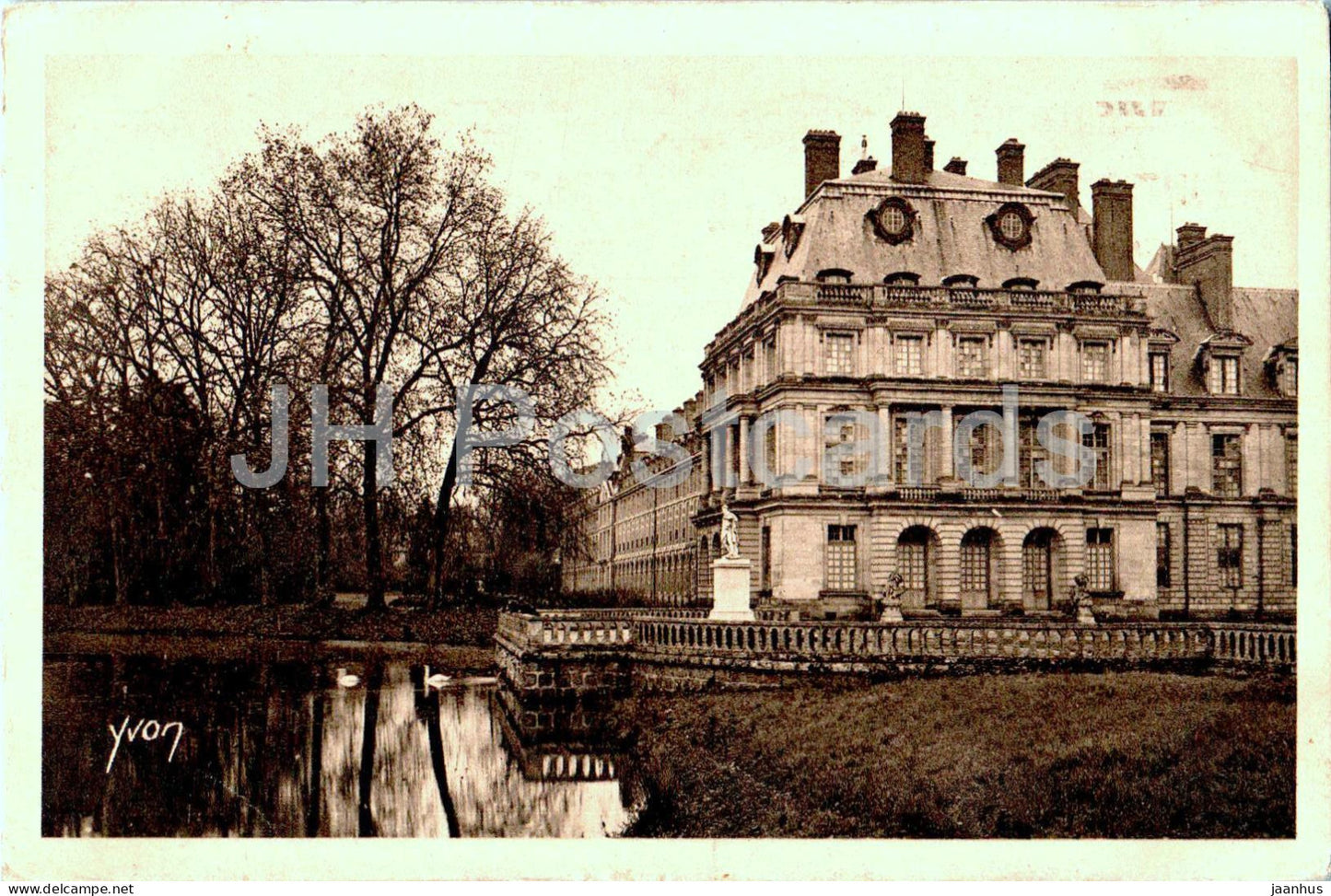 Palais de Fontainebleau - Aile Louis XV - 16 - old postcard - 1930 - France - used - JH Postcards