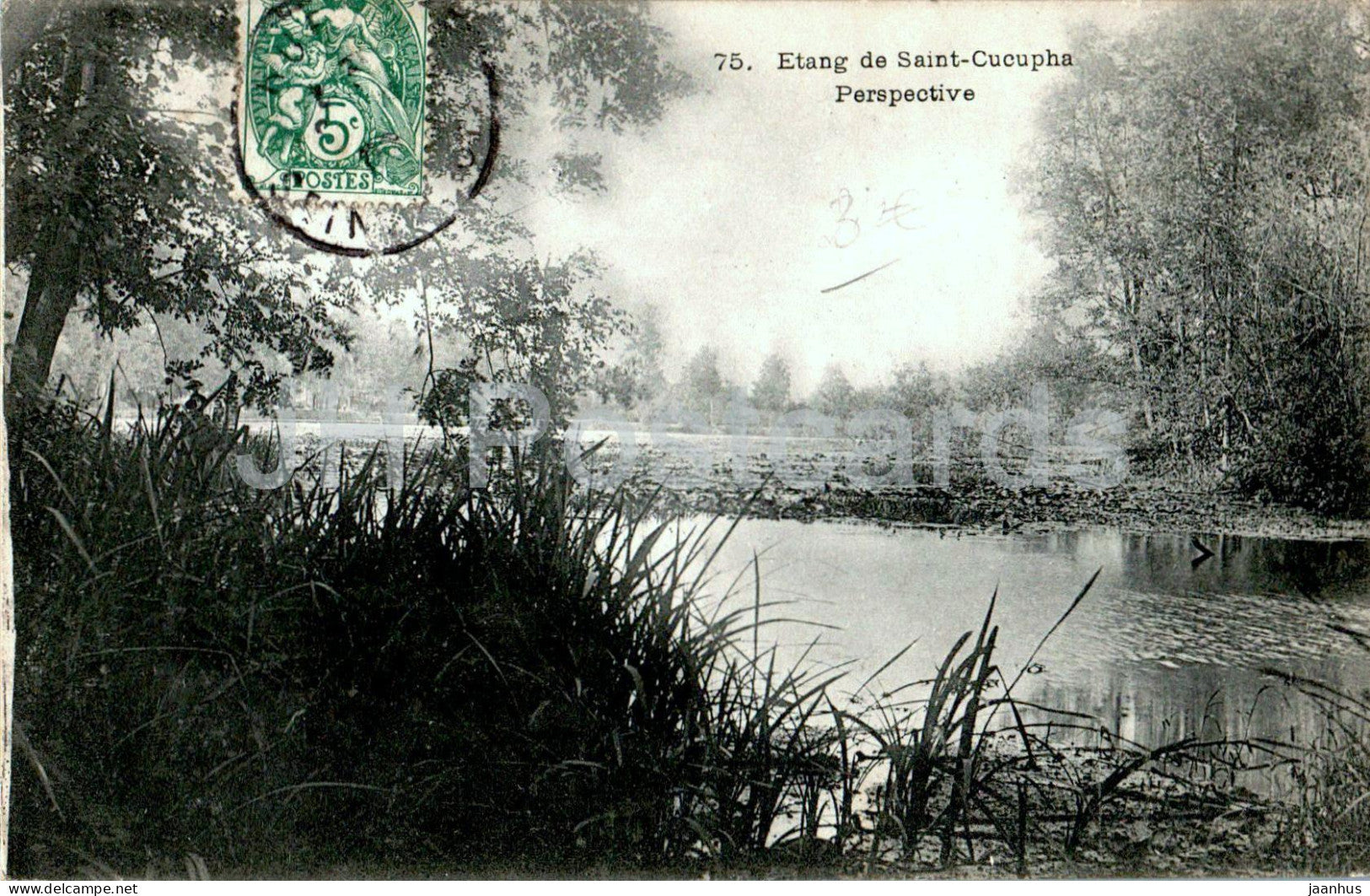 Etang de Saint Cucupha - Perspective - 75 - old postcard - France - used - JH Postcards