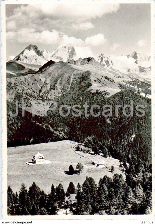 Gruppo del Catinaccio - Rifugio Ciampedie - Marmolada - Vernel - old postcard - 1952 - Italy - used - JH Postcards