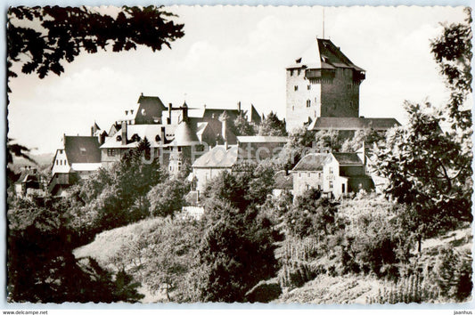 Bergisches Land - Schloss Burg a d W - castle - old postcard - 1957 - Germany - used - JH Postcards