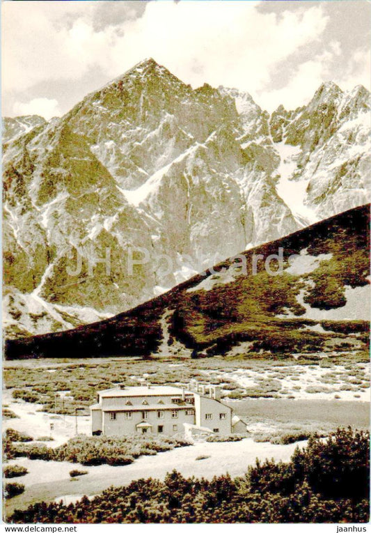 Vysoke Tatry - Kezmarska chata - Malu Kezmarsky stit - Velke Biele - chalet - Slovakia - Czechoslovakia - used - JH Postcards