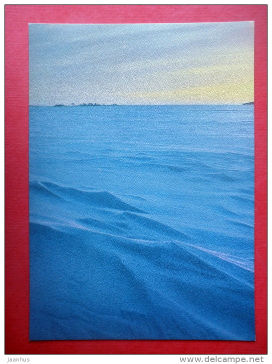 Estonia in Winter - landscape - V - 1988 - Estonia USSR - unused - JH Postcards