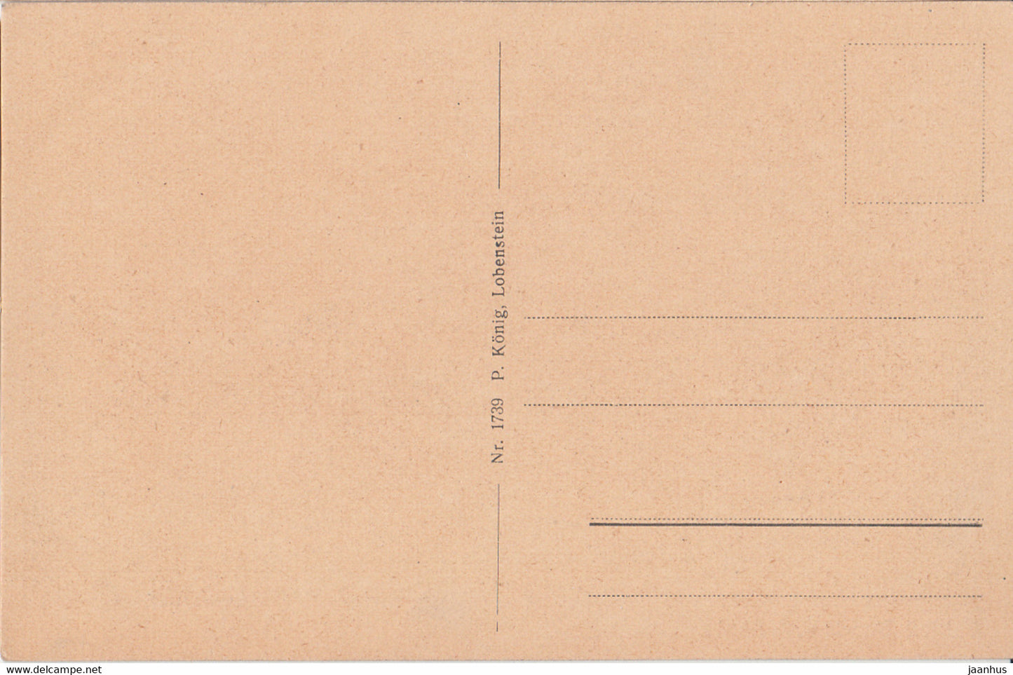 Schloss Burgk a d Saale - castle - old postcard - 1739 - Germany - unused