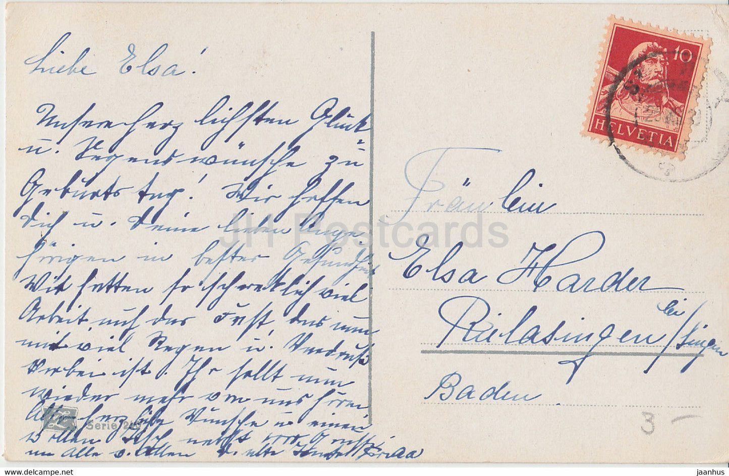 Birthday Greeting Card - Bonne Fete - lily - flowers - NZG Serie 240 - old postcard - France - used