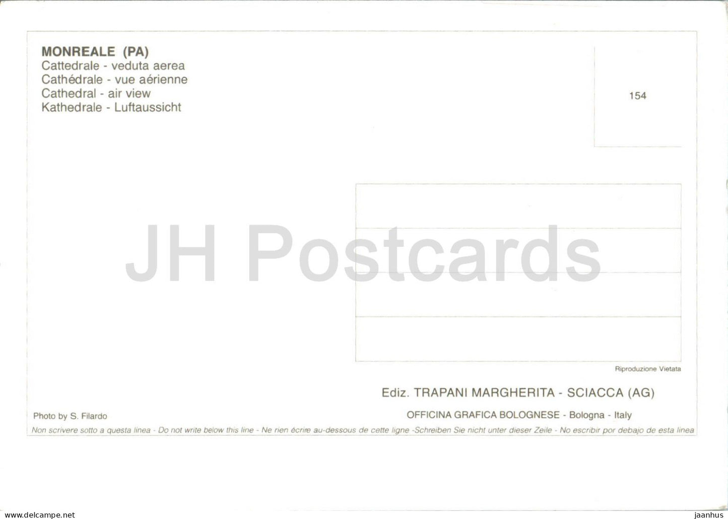 Monreale - Cattedrale - veduta aerea - Cathedral - aerial view - 154 - Italy - unused