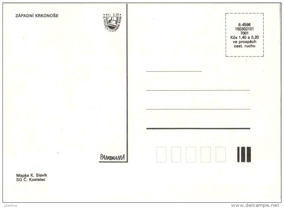 Rokytnice nad Jizerou - Eastern Krkonose - Harrachov - Dvoracky - Czechoslovakia - Czech - unused - JH Postcards