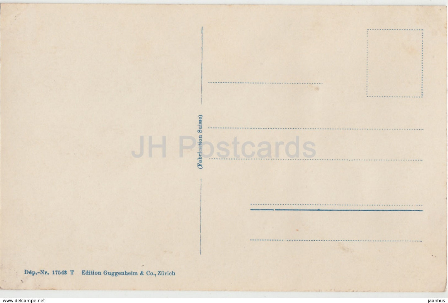 St Moritz Dorf - old postcard - Suisse - Switzerland - unused