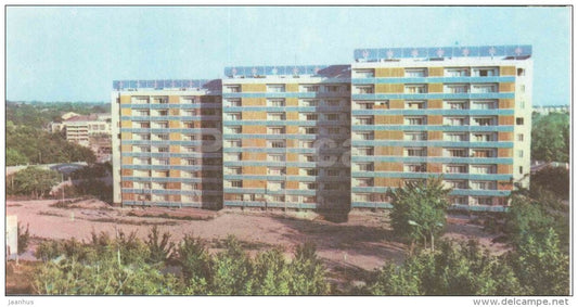 Dwelling Houses in Pushkin Street - Tashkent - Toshkent - 1980 - Uzbekistan USSR - unused - JH Postcards