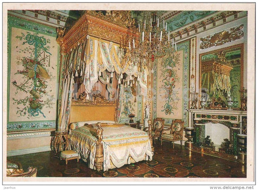 The State Bedroom - Pavlovsk Palace Museum - 1982 - Russia USSR - unused - JH Postcards
