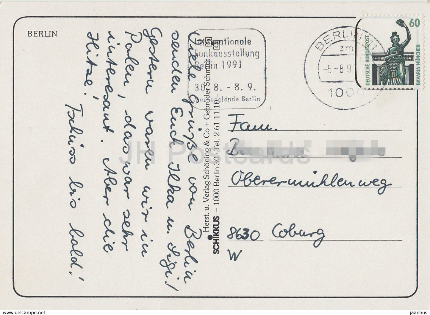 Berlin - Grusse aus der Weltstadt Berlin - 1991 - Germany - used