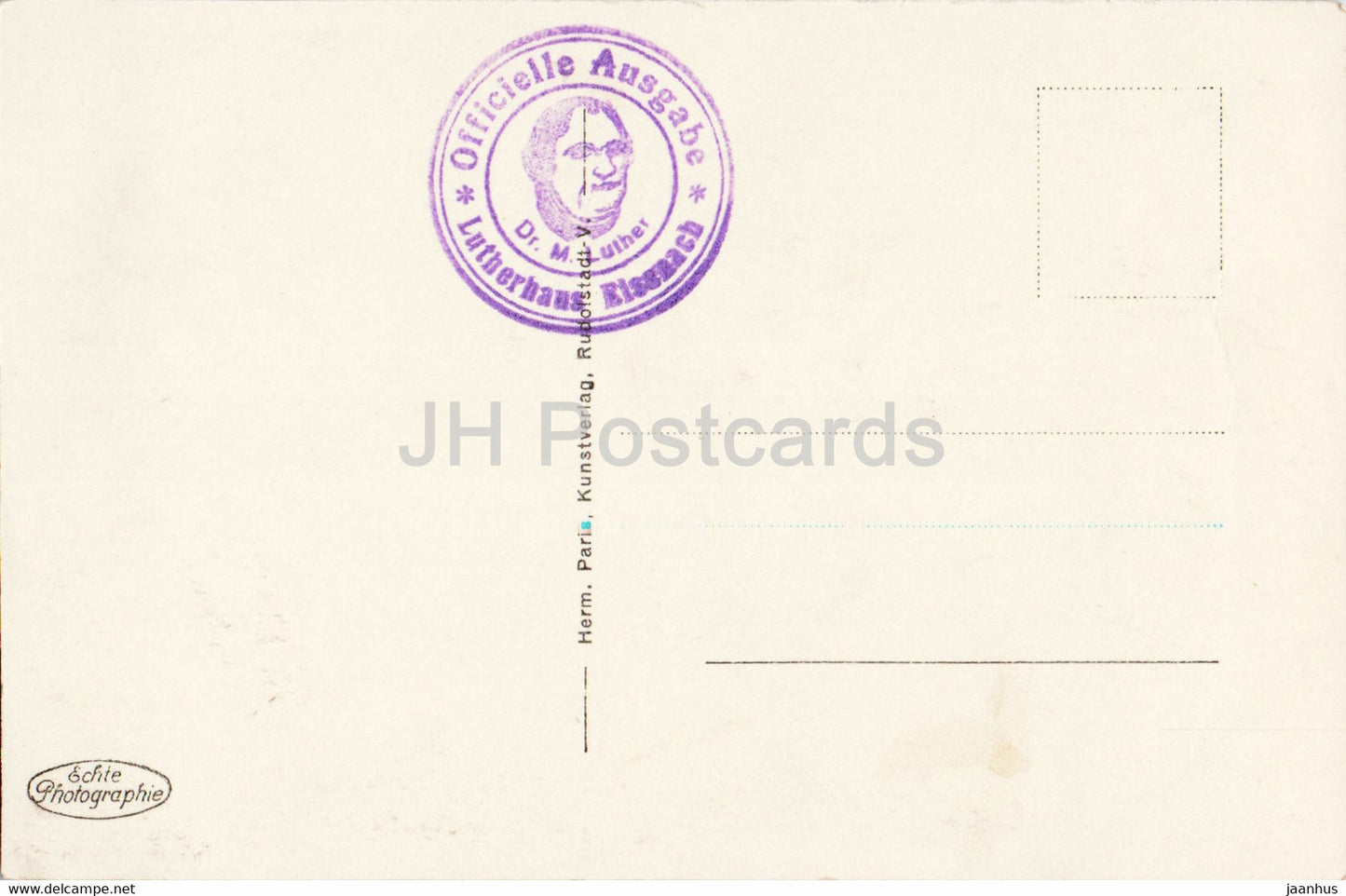 Eisenach - Lutherhaus - Besitzer Max Schneider - alte Postkarte - Deutschland - unbenutzt