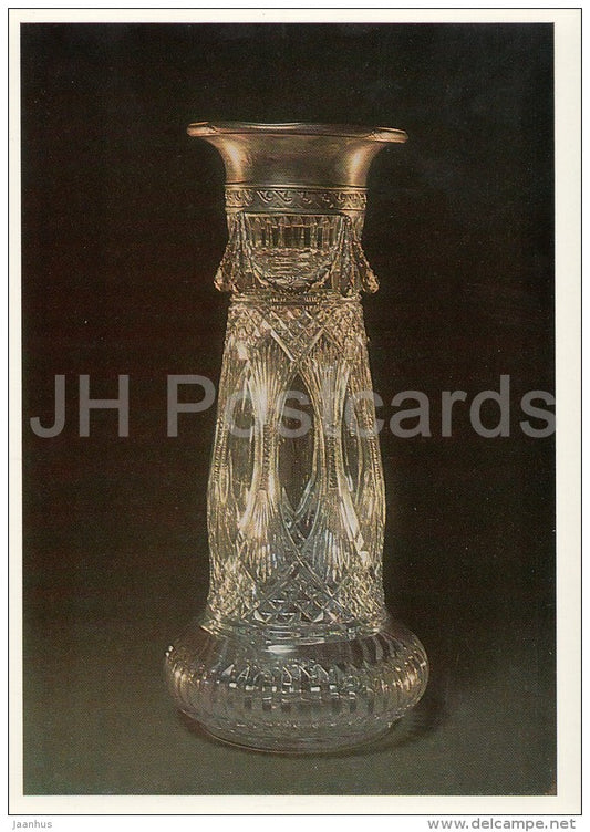 Vase - Faberge - silver - Silverwork by Russian Master Jewellers - 1987 - Russia USSR - unused - JH Postcards