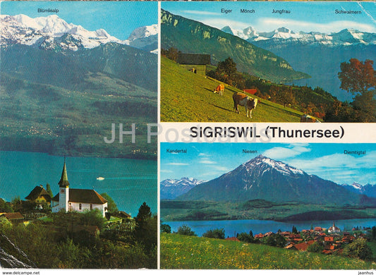 Sigriswil (Thunersee) 800 m - multiview - 7131 - Switzerland - used - JH Postcards