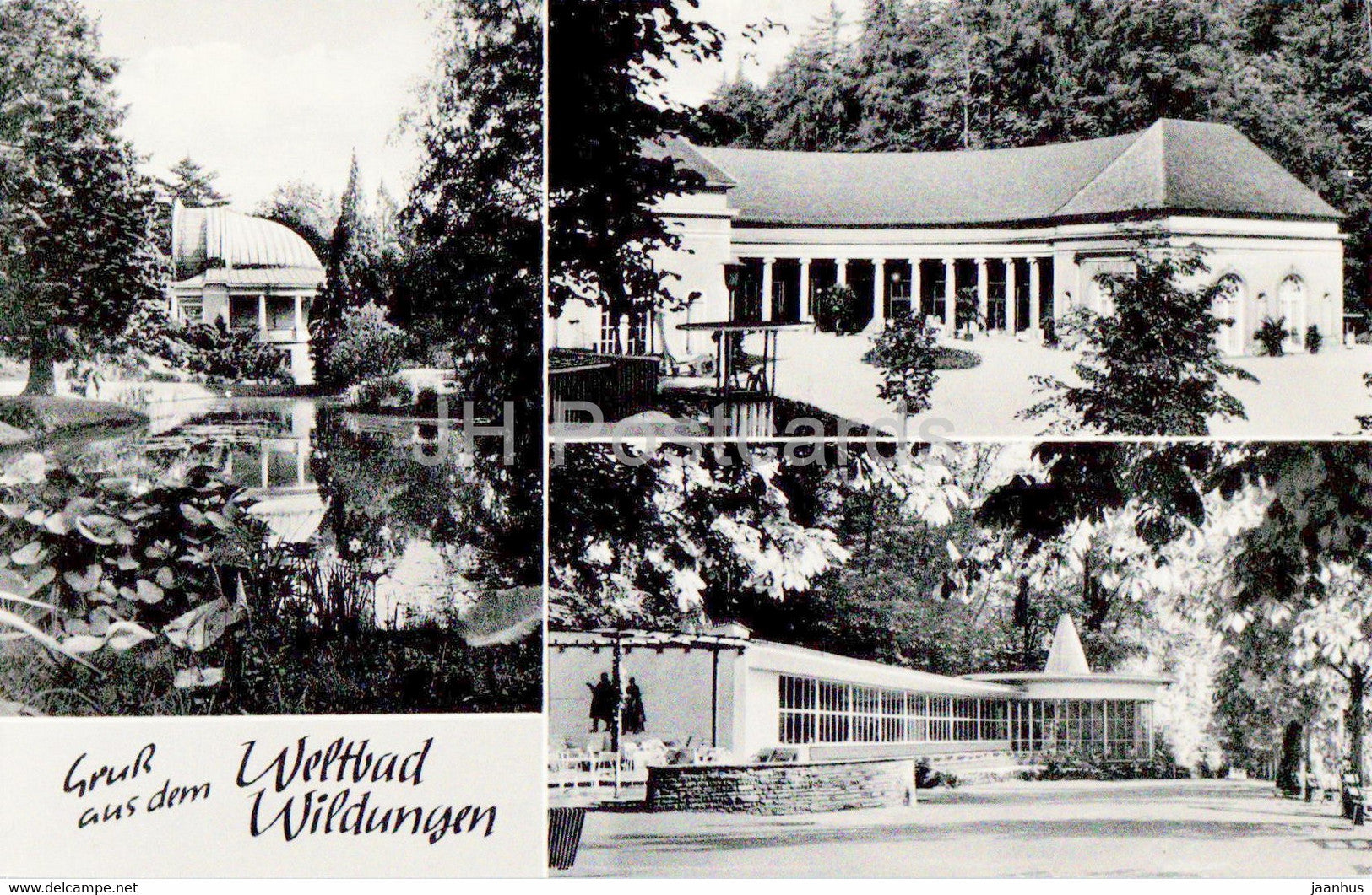 Gruss aus dem Weltbad Wildungen - old postcard - Germany - unused - JH Postcards