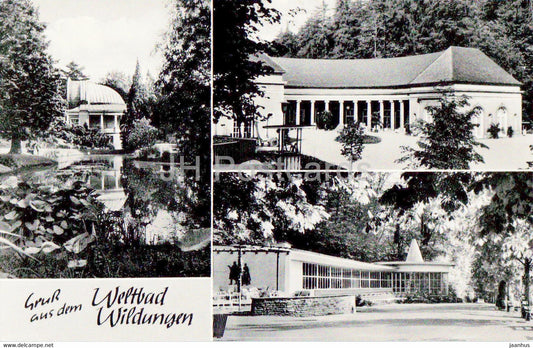 Gruss aus dem Weltbad Wildungen - old postcard - Germany - unused - JH Postcards