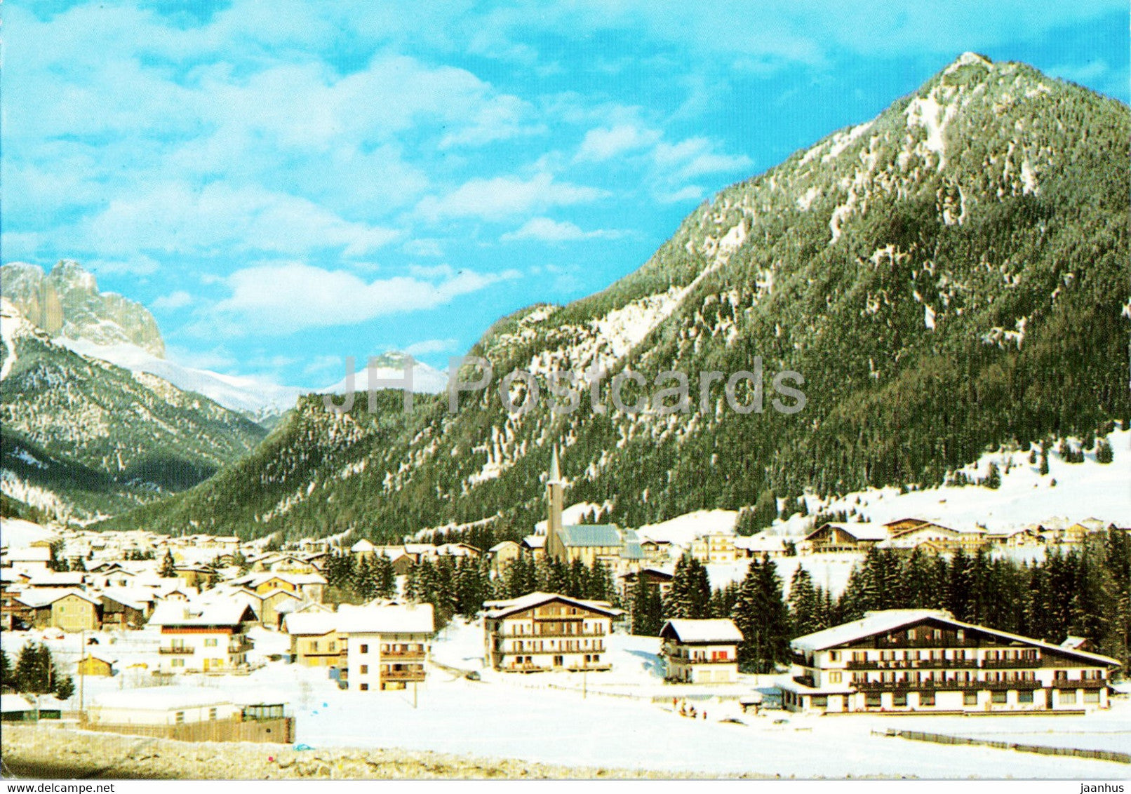 Dolomiti - Pozza - Meida di Fassa - Sassolungo - 1988 - Italy - used - JH Postcards