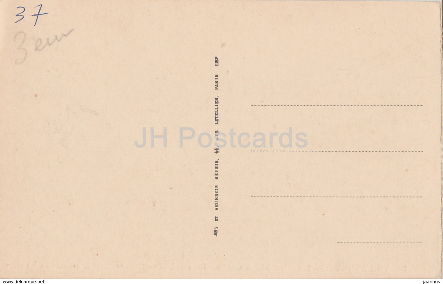 Villandry - Le Chateau - Cote Nord Ouest - castle - 3 - old postcard - France - unused