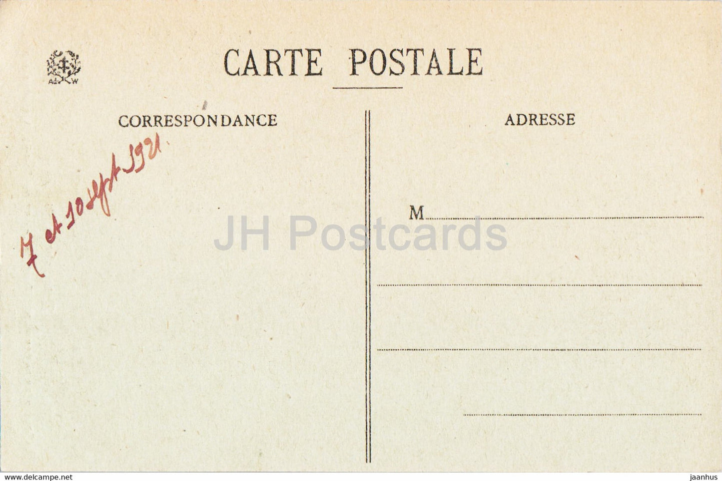 La Route de la Schlucht - Dans la Roche du Diable - Les Hautes Vosges - 2803 - old postcard - 1921 - France - used