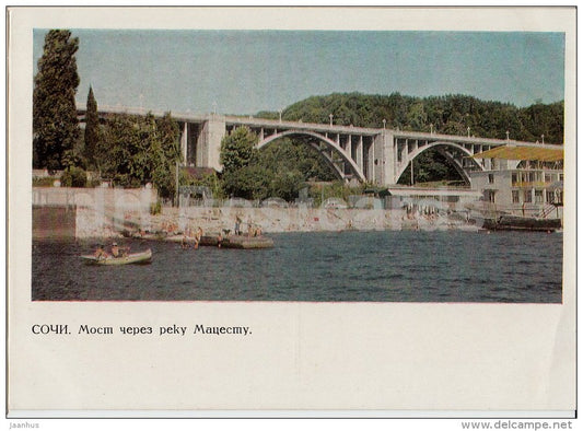 bridge over Matsesta river - Sochi - postal stationery - 1968 - Russia USSR - unused - JH Postcards