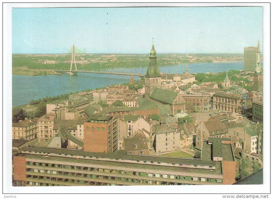 Panorama of the city - Riga - 1984 - Latvia USSR - unused - JH Postcards