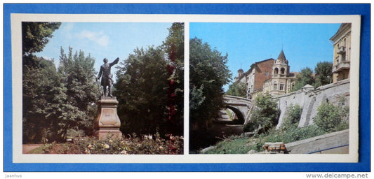Stone bridge of XVIII century - monument to Peter I - Voronezh - 1980 - Russia USSR - unused - JH Postcards