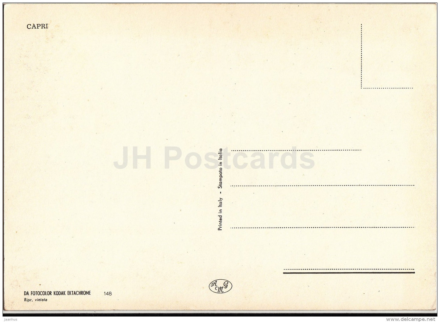 Saluti da Capri - multi-view card - Italy - Italia - unused - JH Postcards