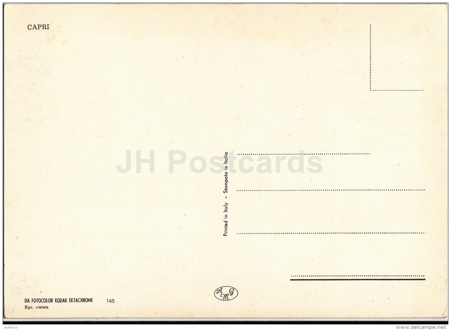Saluti da Capri - multi-view card - Italy - Italia - unused - JH Postcards