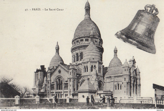 Paris - Le Sacre Coeur - old postcard - 47 - France - unused - JH Postcards