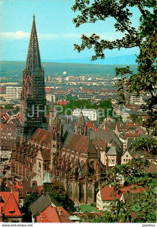 Freiburg - Das Munster in Freiburg im Breisgau - cathedral - 201 - 1973 - Germany - used - JH Postcards