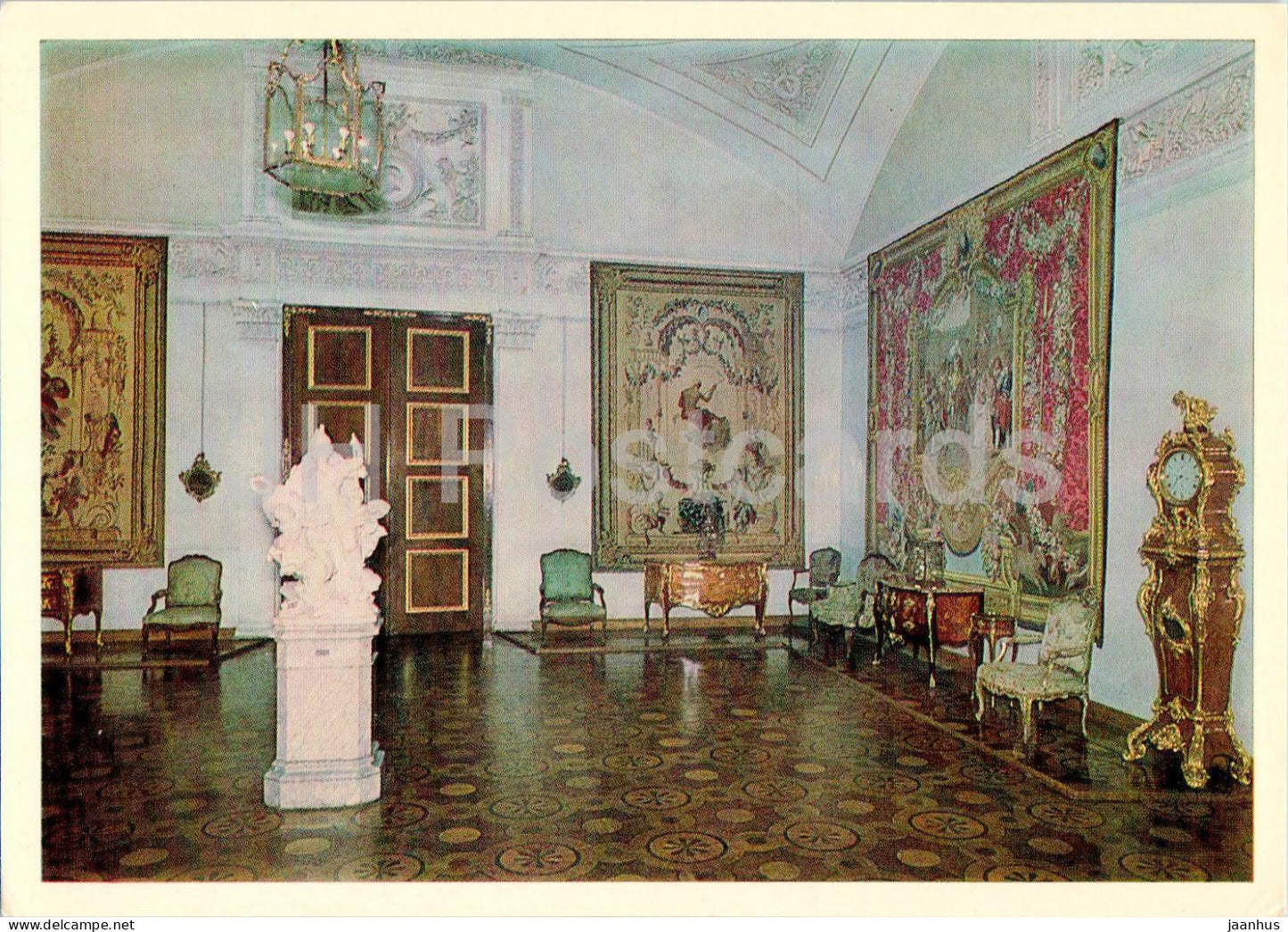 Leningrad - St Petersburg - Hermitage - Room of French applied art in the Winter Palace - 1984 - Russia USSR - unused - JH Postcards