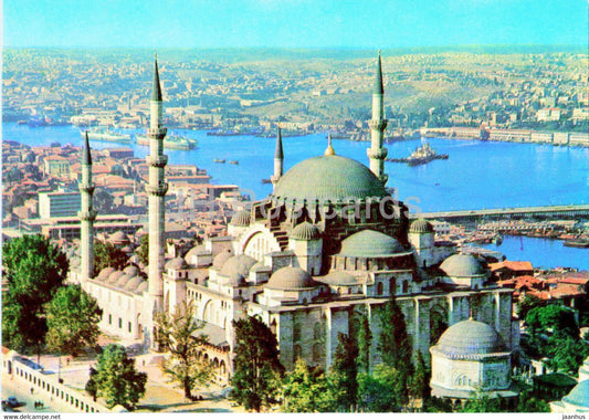 Istanbul - Suleymaniye Mosque and a view of Golden Horn - Ilo - 30 - Turkey - unused - JH Postcards