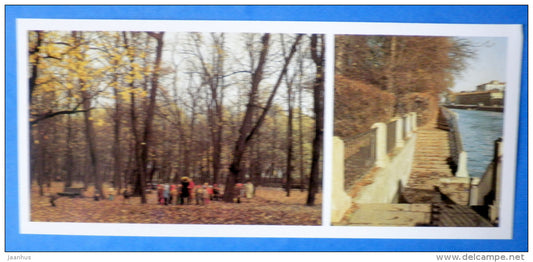 embankment and walk down to the Fontanka - Summer Garden - Leningrad - St. Petersburg - 1985 - Russia USSR - unused - JH Postcards