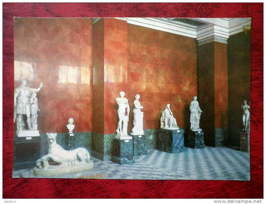 Leningrad - St. Petersburg - New Hermitage. A Hall_IV - 1968 - Russia - USSR - unused - JH Postcards