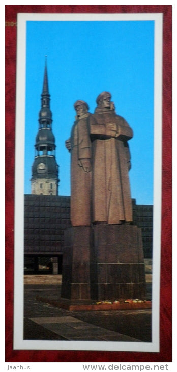 Memorial Museum to the Latvian Red Rifleman - Riga - 1980 - Latvia USSR - unused - JH Postcards