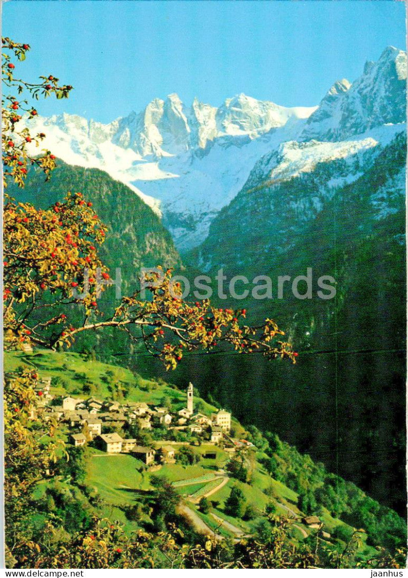 Soglio im Bergell 1095 m - Bondasca Gruppe - 513 - Switzerland - used - JH Postcards