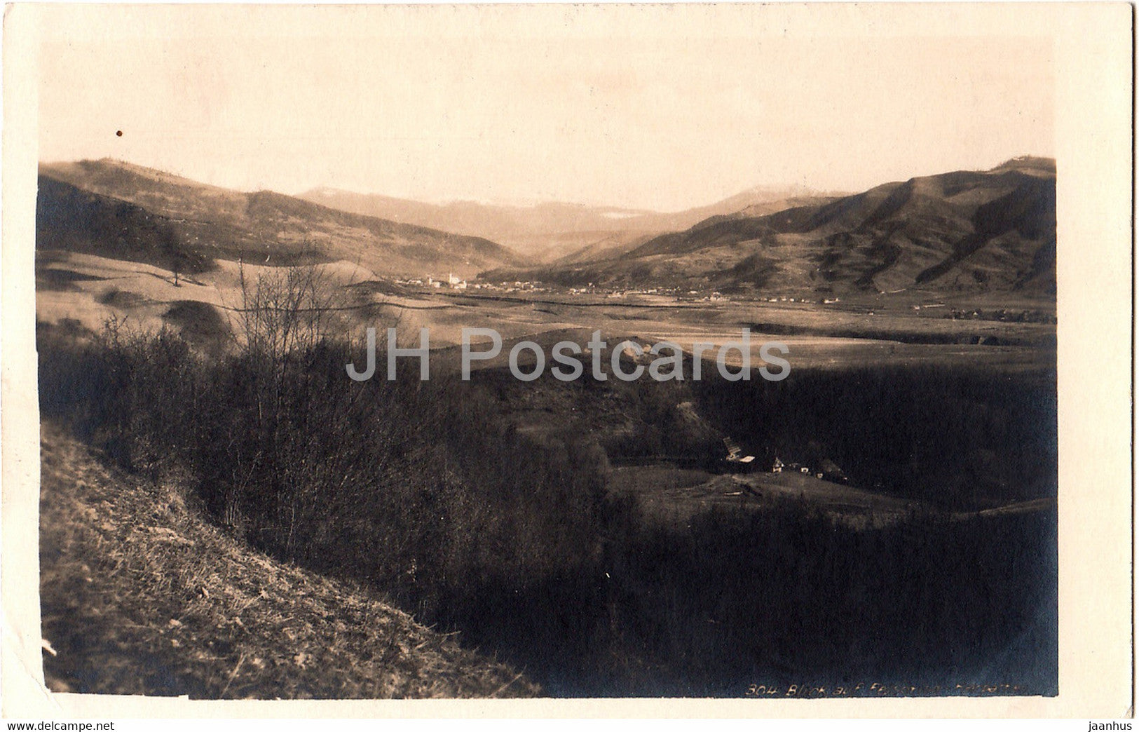 Carpathian Mountains - old postcard - 1917 - used - JH Postcards