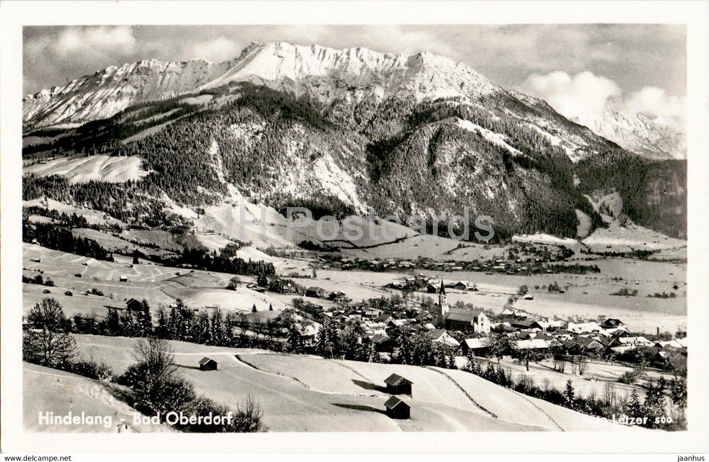 Hindelang - Bad Oberdorf - Wintersport Kurplatz - old postcard - Germany - unused - JH Postcards