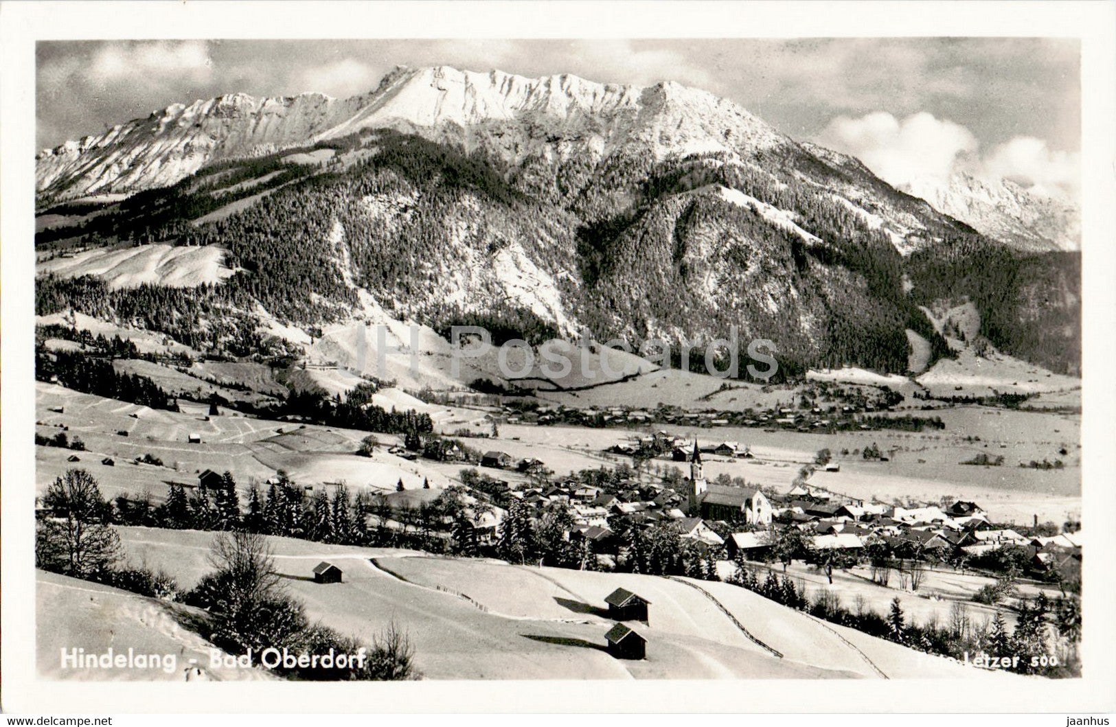 Hindelang - Bad Oberdorf - Wintersport Kurplatz - old postcard - Germany - unused - JH Postcards