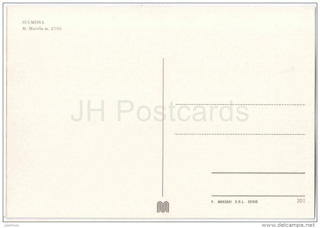 M. Maiella m. 2795  - Sulmona - Abruzzo - 201 - Italia - Italy - unused - JH Postcards