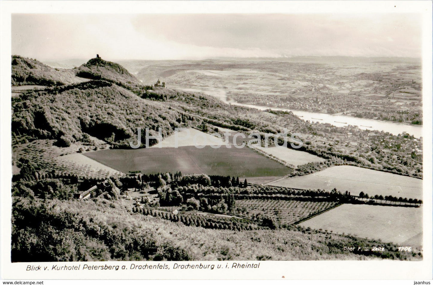 Kurhotel Petersberg - Konigswinter a Rh - old postcard - Germany - unused - JH Postcards