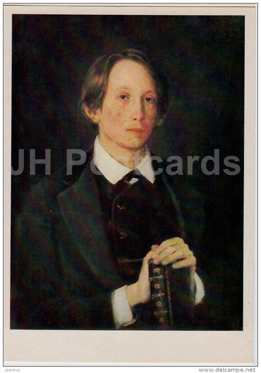 painting by V. Vasnetsov - Portrait of Artist A. Vasnetsov , 1878 - Russian Art - 1986 - Russia USSR - unused - JH Postcards