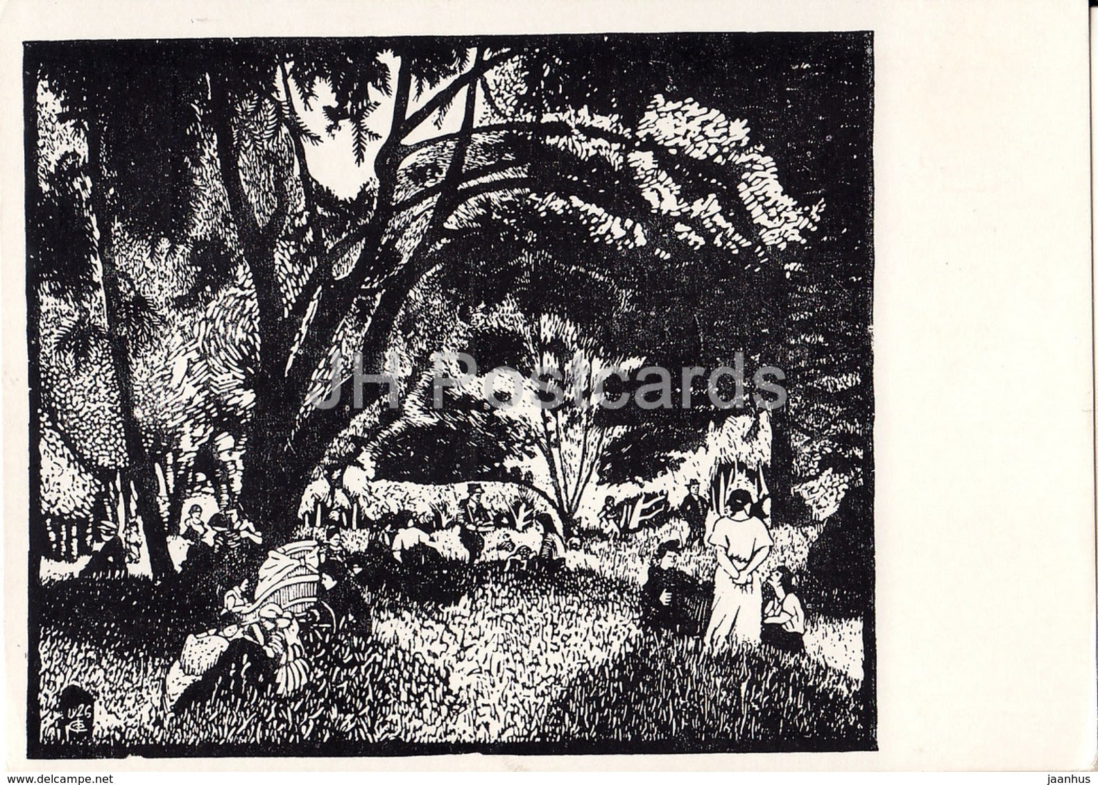 painting by F. Smirnov - Festivities - Russian art - 1957 - Russia USSR - unused - JH Postcards