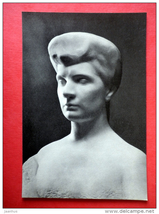 Portrait of madame Yeliseyeva , 1909 - sculpture by August Rodin - french art - unused - JH Postcards