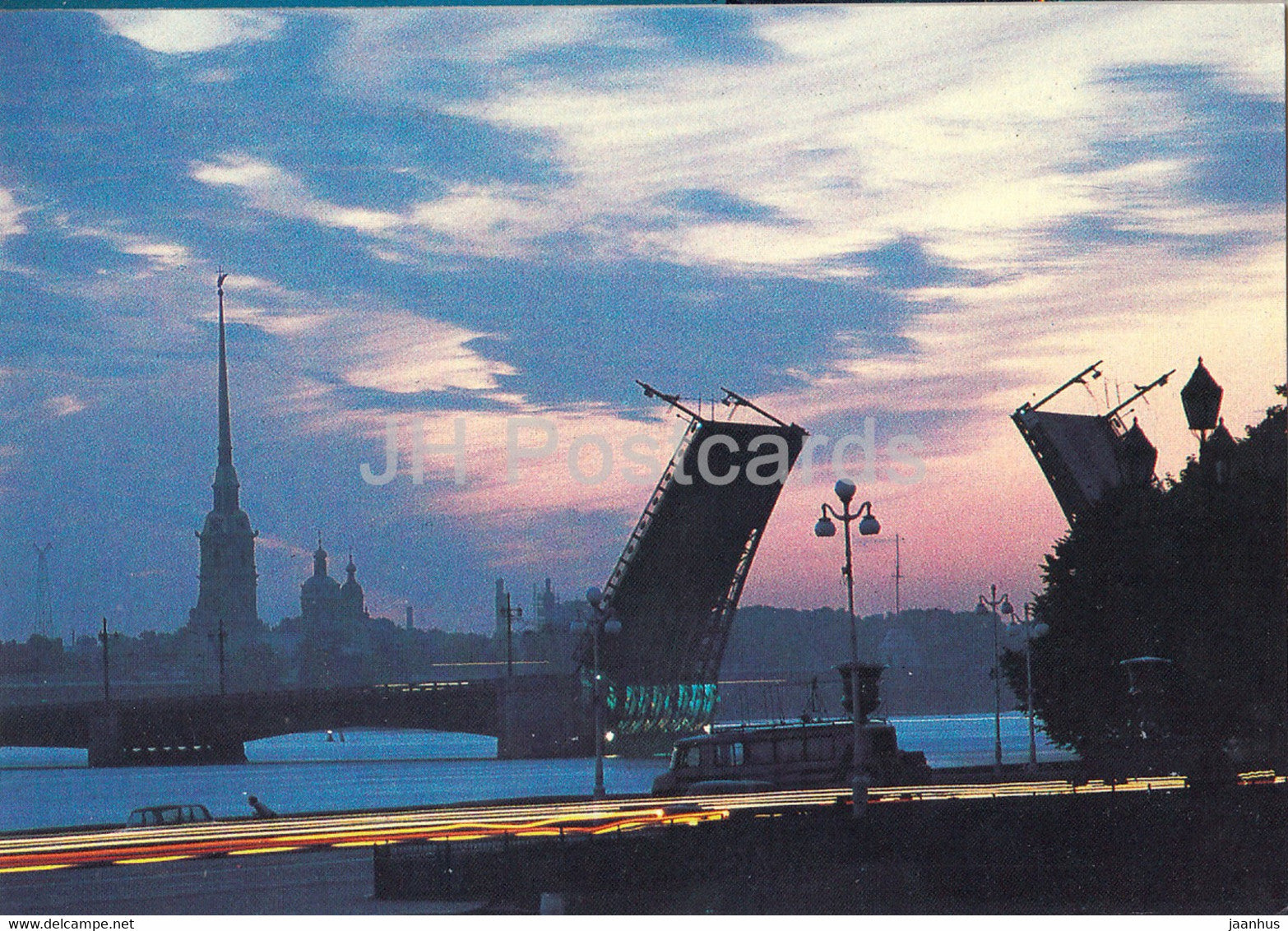 Leningrad - St Petersburg - View at the Peter and Paul Fortress - Cathedral - Russia USSR - unused - JH Postcards
