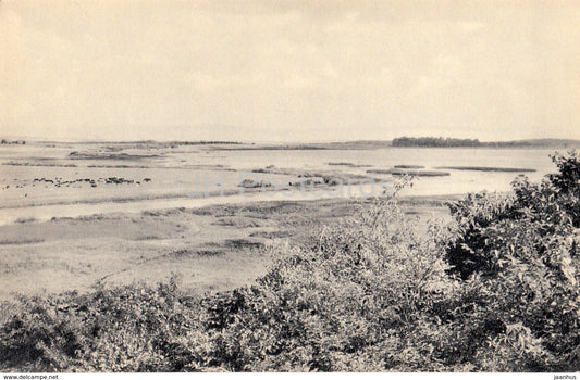 Mikhailovskoye - View from a Hill on the River Sorot and Lake - Pushkin Nature Reserve - 1968 - Russia USSR - unused - JH Postcards